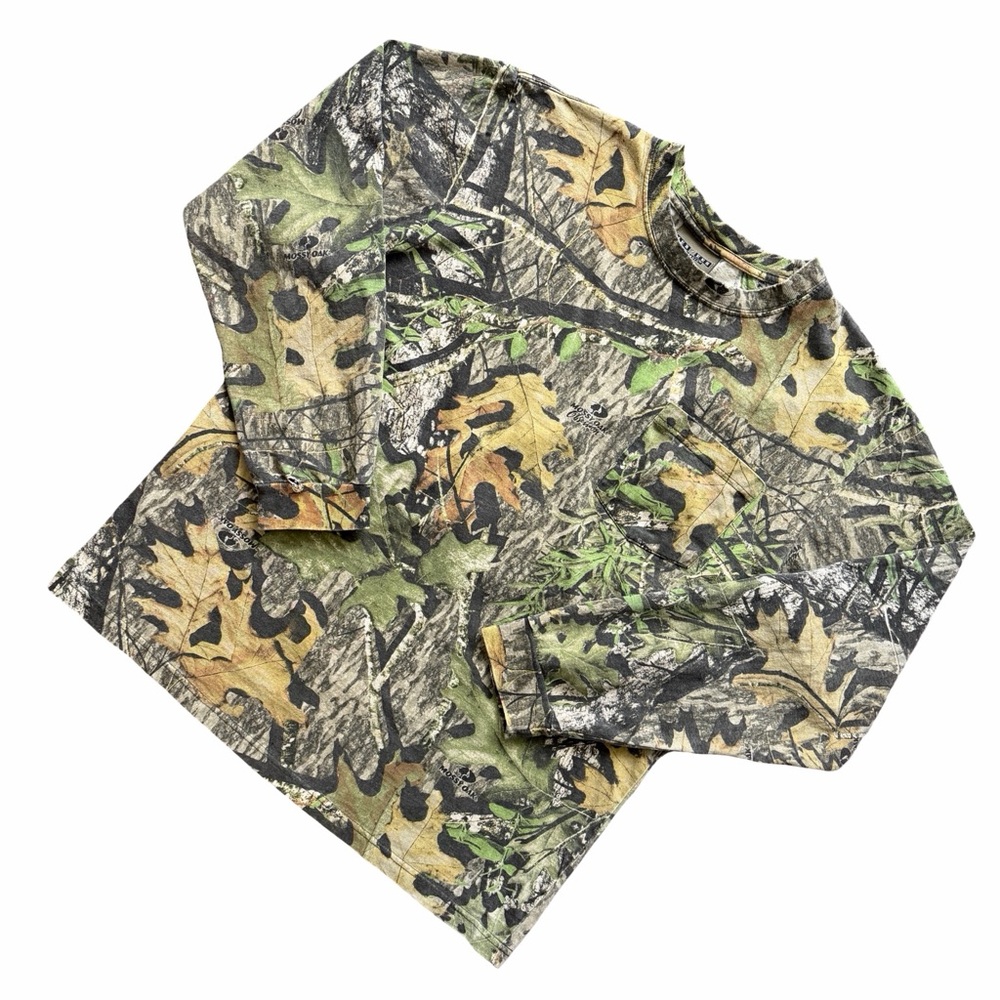 Vintage 90s Mossy Oak Camo Long Sleeve Shirt